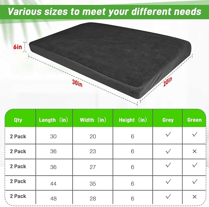 Dog Bed Covers Replacement Washable 100% Waterproof Soft Dog Bed Sheet Black 2 Pack 20" x 30" XS