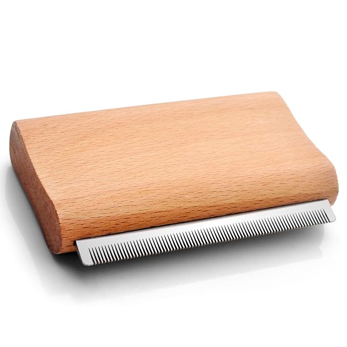 Dog Brush for Shedding | Pet pro Grooming Tool, Cat Grooming Supplies, Deshedding Dog Brush | Combs for Daily Cleaning and Grooming of Pet Hair (4.3 Inch (M))
