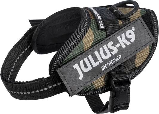 Julius-K9, 16IDC-C-B2, IDC Powerharness, Dog Harness, Size: Baby 2, Camouflage