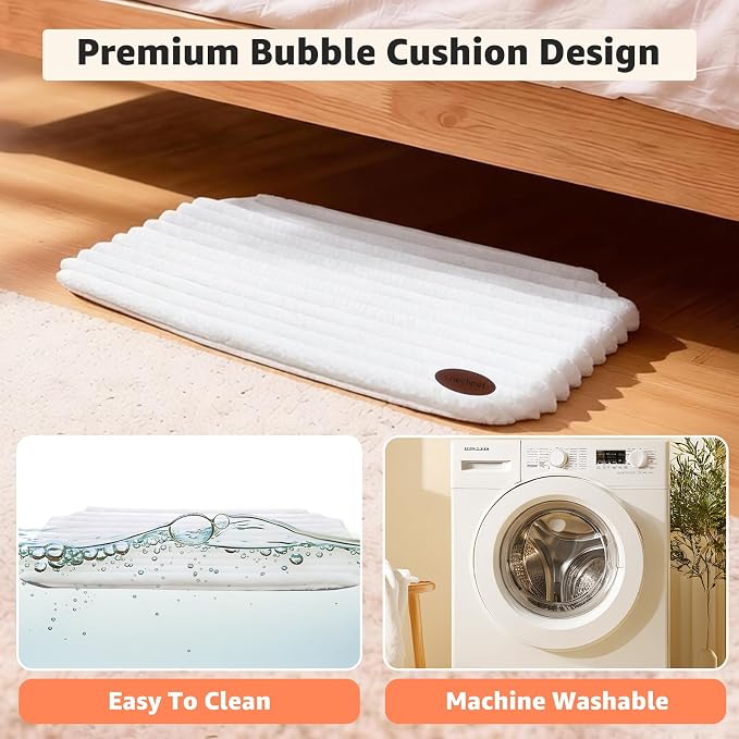 Cat Window Perch Bed,Foldable Kitty Windowsill Hammock Shelf Seat,Kitten Window Sill Lounger with Soft Rabbit Fur Cover Cushion Machine Washable,Solid Metal Frame and Strong Suction Cups