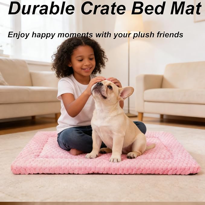 Dog Bed Mat - Reversible Dog Crate Bed Mats, Soft & Breathable Kennel Pad, Durable Crate Bed for Small Medium Large Dogs & Cats