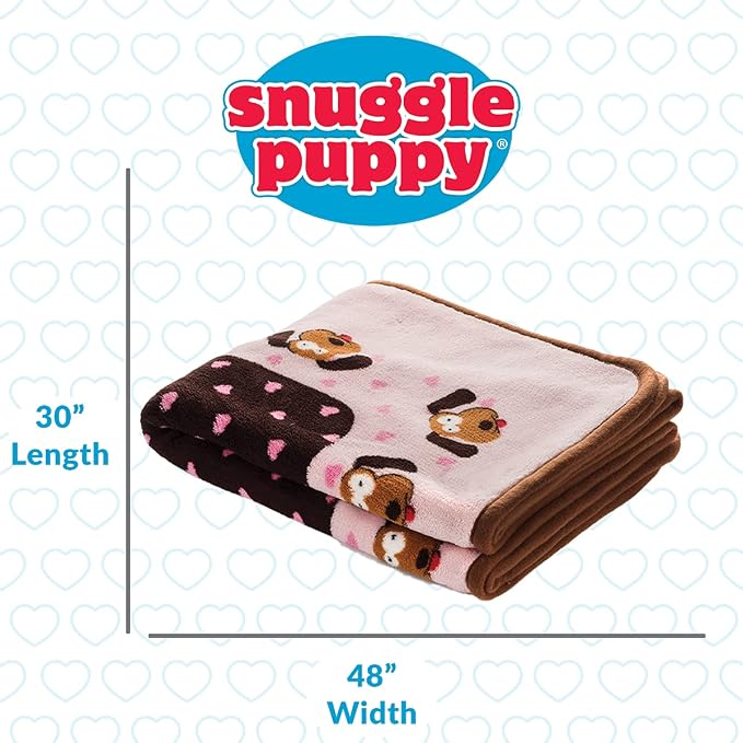 Snuggle Puppy Blanket for Pets - Cozy Dog Blanket for Small Dogs - Machine Washable Dog Blanket