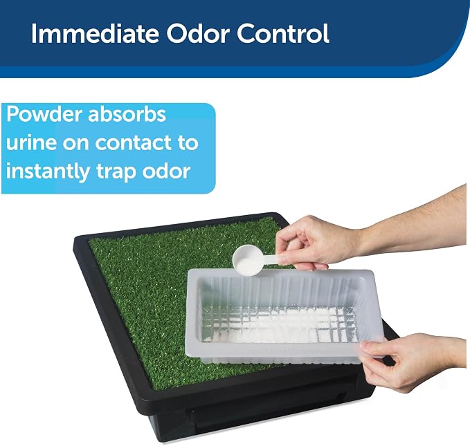 Pet Loo Pee-Pod with Sponge - Indoor Toilet Tray for Pets - Urine Disposal, 7 Count (Pack of 12)