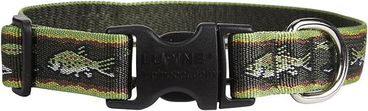 LupinePet Originals 1" Brook Trout 12-20" Adjustable Collar for Medium and Larger Dogs