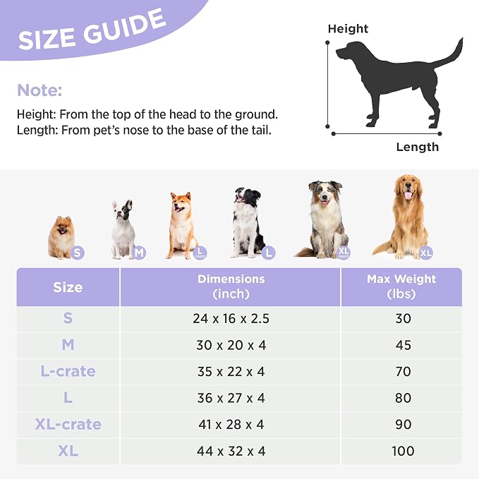 LE SURE Dog Beds Large Sized-Thick Shredded Chopped Foam Checkered Pet Bed as Gift for Indoor as Christmas Bed Gift with Removable Cover, Cute Modern Fuzzy Plush & Anti Slip Bottom, Brown
