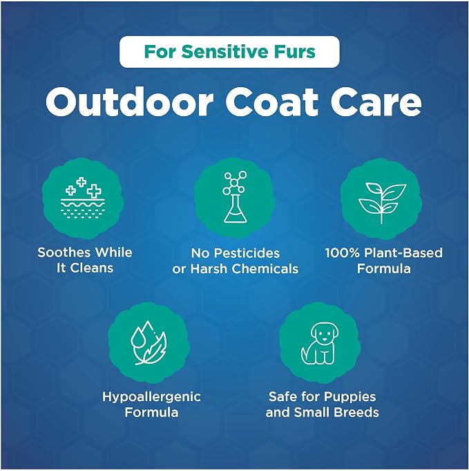 Pawfect, Mite-Me-Not Botanical Dog Shampoo, Citronella & Aloe Pet Shampoo | Made in Canada, Hypoallergenic Flea and Tick Relief Grooming Shampoo for Dogs, Cats & Small Pets Sensitive Skin, 16.9 Oz
