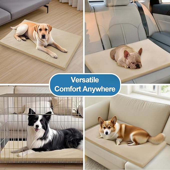 Dog Mat,27"x 42"Dogs Crate Pad,Indoor Non-Slip & Waterproof Dog Mat,Easy Wipe Clean in Seconds，Sleeping for Floor,Car,Sofa,Crate