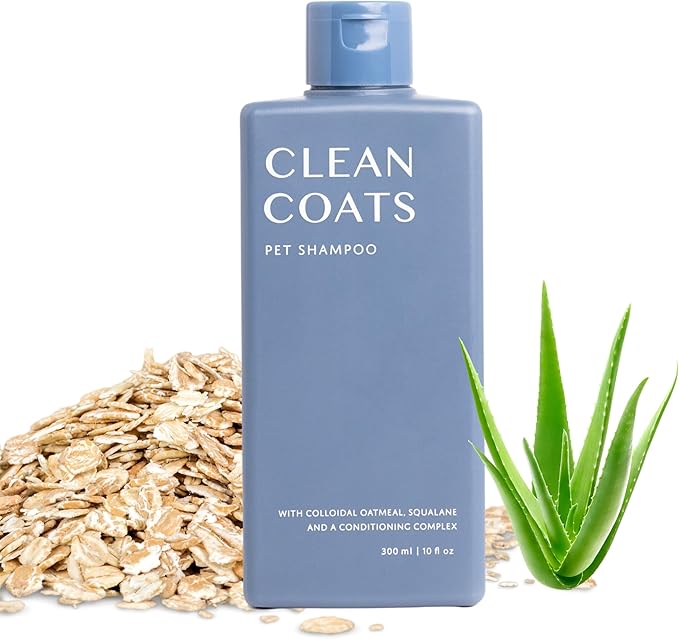 Fragrance Free Pet Shampoo for Dogs – Gentle Oatmeal & Aloe Leaf Formula for Sensitive Skin, Helps to Relieve Itchy & Dry Skin, Vegan Formula