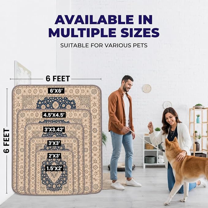 PUPIBOO Washable Pee Pads for Dogs and Cats - Super Absorbent Reusable Puppy Training Pads - 100% Waterproof, Leak-Proof & Non-Slip Whelping Pads for Pet Housebreaking