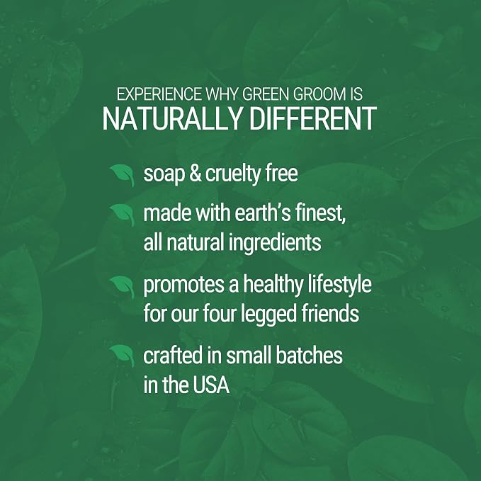 Green Groom Oatmeal Shampoo for Dogs with Dry Itchy Skin Relief, 1 Gallon | 32:1 Concentrate, Colloidal Oatmeal and Coconut Oil Calm Irritated Skin, Moisturizing Pet Grooming Wash, Groomer Grade