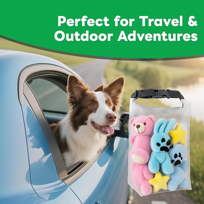 Dog Food Storage Bag with Roll-Top Closure, for Traveling, Camping,Boarding, Food Grade, 14 Cups (Mini)