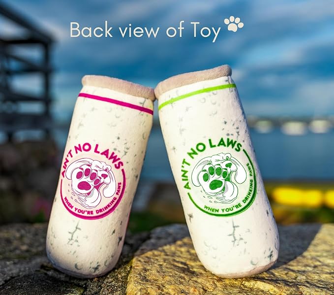 Nestpark Pup Claw Dog Toys - Funny Cute Plush Dog Toys with Squeaker and Crinkle - Parody Dog Toy (2 Pack) (Original Pack)