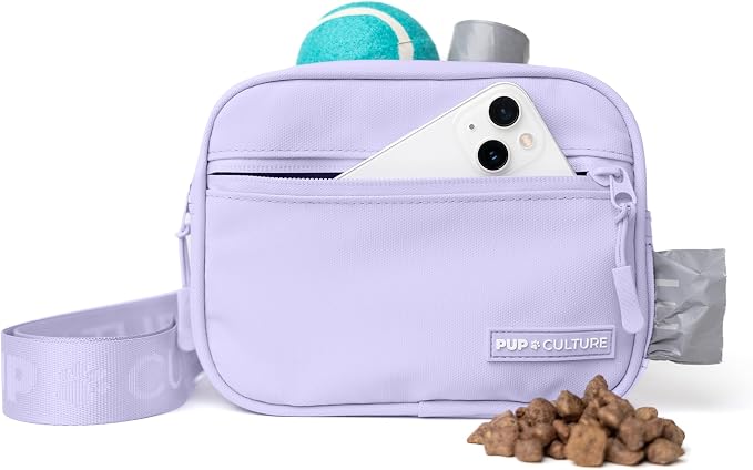 Dog Treat Pouch with Poop Bag Dispenser and Removable Treat Pouch | Cross Body Dog Walking Bag | The Perfect Puppy Training Tool and Even Better Gift