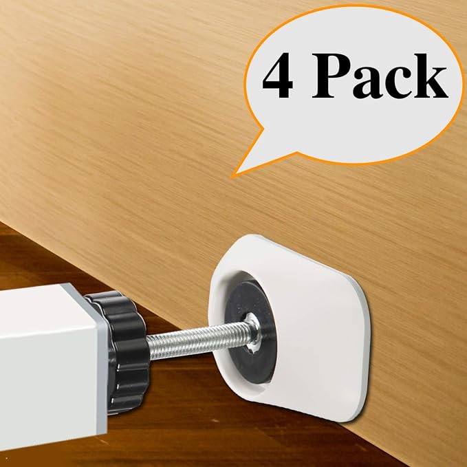 Vmaisi Baby Gate Wall Cup Protector Make Pressure Mounted Safety Gates More Stable - Wall Damage-Free - Fit for Doorway, Door Frame, Baseboard - Work on Dog & Pet Gates (White) (Pack of 2)