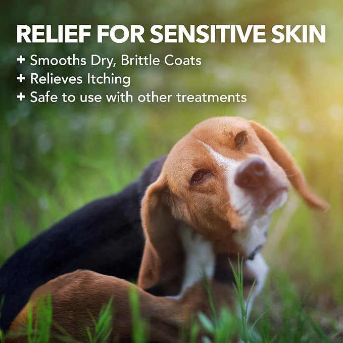 Vet's Best Hypo-Allergenic Shampoo for Dogs | Dog Shampoo for Sensitive Skin | Relieves Discomfort from Dry, Itchy Skin | Cleans, Moisturizes, and Conditions Skin and Coat , 16 oz | Hypo-Allergenic Shampoo, Cleans, Moisturizes & Conditions, Helps Relie...