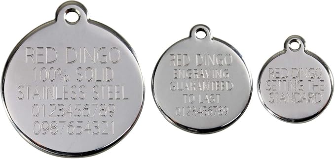 DogTuff Red Dingo Personalized Mountain Pet ID Dog Tag (Large)