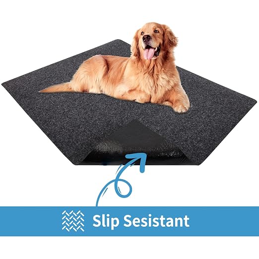 Kennel Pad Dog Crate Mat Liner, 42" x 28" - 1 Pack | Waterproof, Non-Slip, Washable Puppy Pee Pad for Kennel Training - Under Pet Cage to Protect Floors, Thin Cut to Fit Design