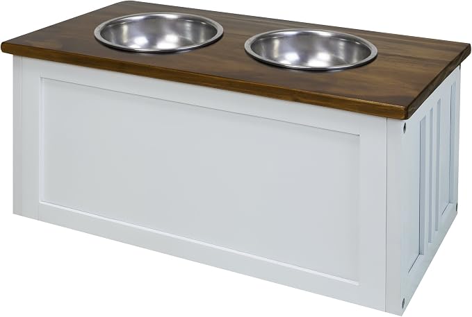 Casual Home Pet Feeder Storage Stand for Dogs - Medium to Large Breeds