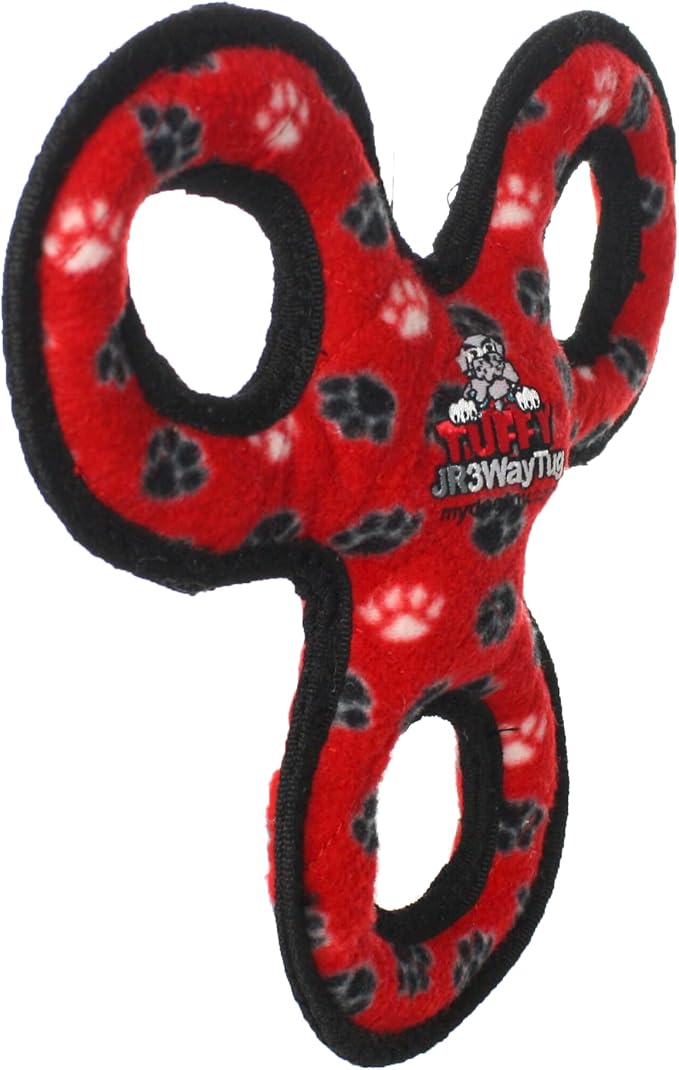 TUFFY® : 3Way Tug Dog Toy: Ultra Durable Plush Toy with Multiple Layers & Reinforced Seams, Washable and Floats, Original Construction