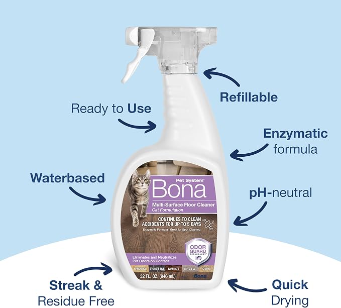 Bona Pet Spray Odor Eliminator - Dog Formulation - 32 fl oz