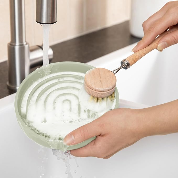 Should We Go? Slow Feeder for Dogs & Puppies, The Slowdown Bowl Silicone Slow Eating, Modern Lick Mat Design, Reduces Gulping, Fits 2 Cups, 7.5” Across x 1.5” Tall, Mealtime Challenge, Medium-Sage