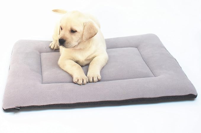 Pet Bed, Small Dog Bed 24 inch, Washable Flat Pet Bed, Reversible Crate Pad | Double sided dog mat, machine washable pet bed, dog beds for small dogs, flat dog bed, puppy bed