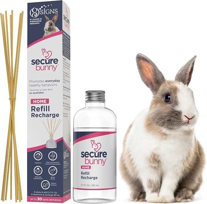 SIGNS SecureBunny Pheromone Home Stick Diffuser Refill, Provides 30 More Days of Natural Support for an Environment of Calm and Well-Being. Helping Relieve Any Feeling of Anxiety and Stress