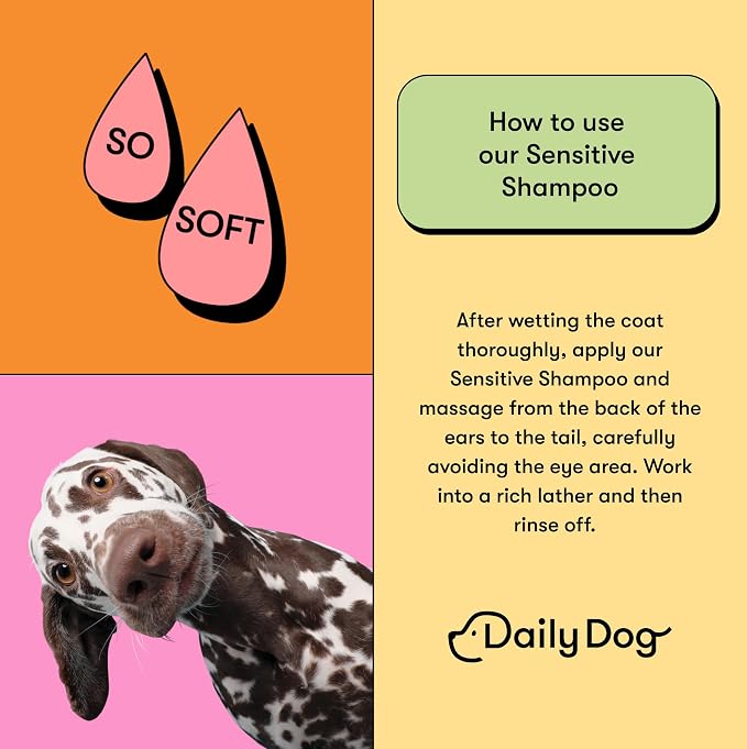 Sensitive Shampoo - Dog Shampoo For Itchy Skin, Hypoallergenic 500ml | Hypoallergenic Dog Shampoo for Sensitive and Itchy Skin