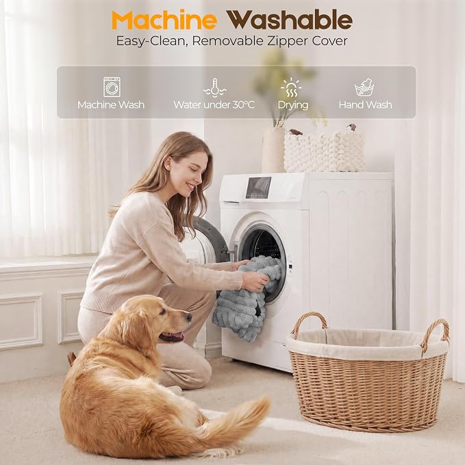 Orthopedic Dog Bed for Extra Large Dog, Waterproof Pet Bed,Non-Slip Bottom and Egg-Crate Foam with Removable Washable Cover Crate Bed,Grey,42"x30"x4"