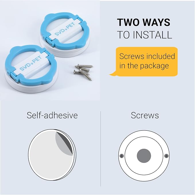 SVD.PET (2-Pack Pee Pad Magnetic Holder, Dog Potty Training Magnetic Holder, Strong Magnets with Easy-Lifted Handles, Perfect for Leg-Lifting Marking Dogs, Compatible with Any Size of Puppy Pee Pads