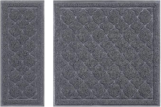 unipaws Cat Litter Trapping Mat, Litter Box Scatter Control Pad | Litter Free Floors and Urine Waterproof, Gentle on Paws, No Phthalate
