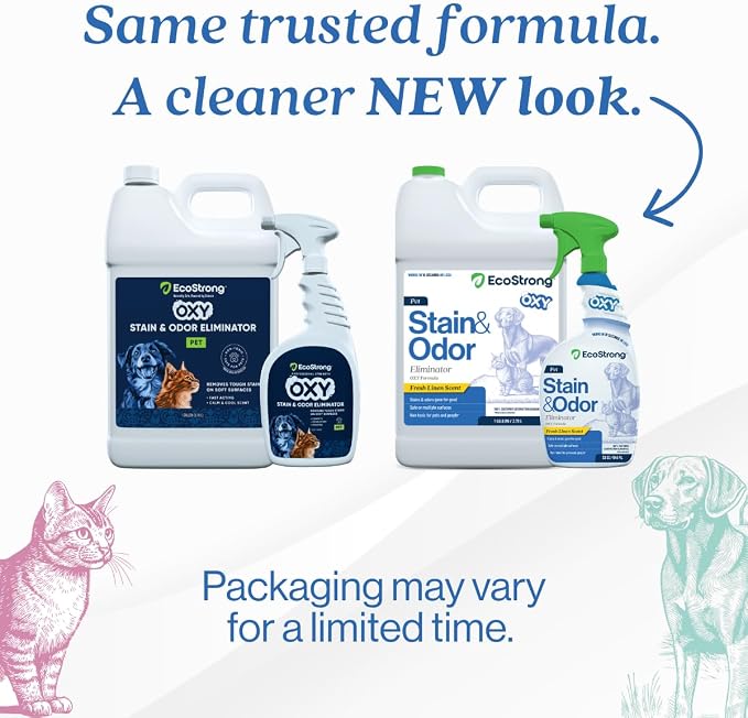 Oxy Pet Carpet Cleaner Spray | Pet Stain Remover for Pet Urine, Cat Pee, Dog Poop | Deep Spot Treating Action on Carpeting, Upholstery, Laundry, Pet Beds & More (160 Fl Oz)