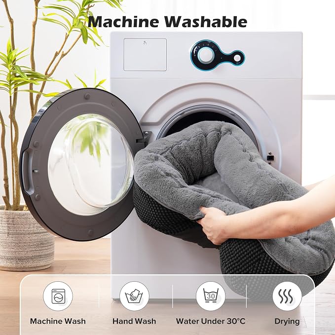 INVENHO XL Dog Beds Large Sized Dog, Washable Orthopedic Warming Soft Sleeping Durable with Anti-Slip Bottom