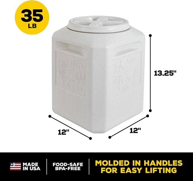 Vittles Vault Vittles Vault Bird Seed Storage Container, Up to 35 Pounds | For Dry Pet Food, Made in USA, Without Scoop