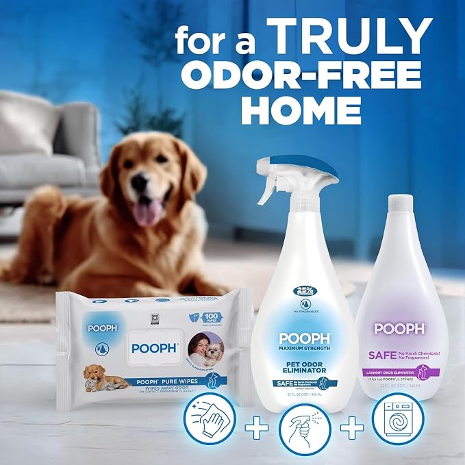 POOPH Plus Maximum Strength Pet Odor Eliminator Spray, 64 oz