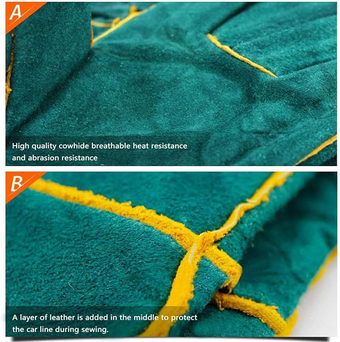 Animal Handling Gloves - 60CM Durable Bite & Scratch Resistant Gloves for Bathing, Grooming, Welding, Handling Dogs, Cats, Birds, Snakes, Parrots, Lizards, Reptiles