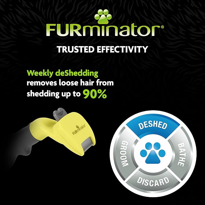 FURminator Undercoat deShedding Tool for Extra Small Long Hair Dogs Under 4.5 kg