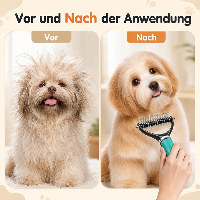Pet Grooming Brush, Pets Knotted Dog Grooming, Pets Knotting Comb, Professional Pet Deshedding Brush, Deshedding Comb Fur Brushes, Shedding Brushes For Dogs And Cats (Orange)