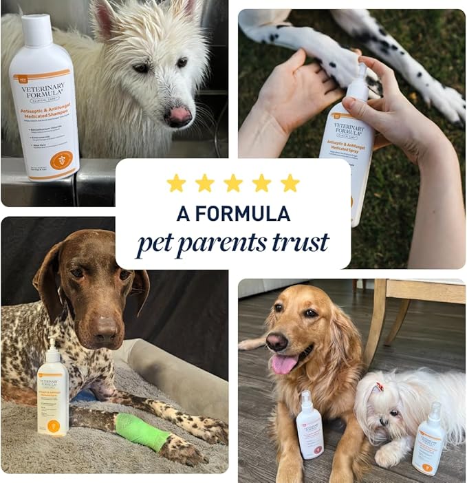 Veterinary Formula Clinical Care Antiseptic & Antifungal Spray, 8 fl oz | Helps Soothe Red, Scaly & Greasy Skin