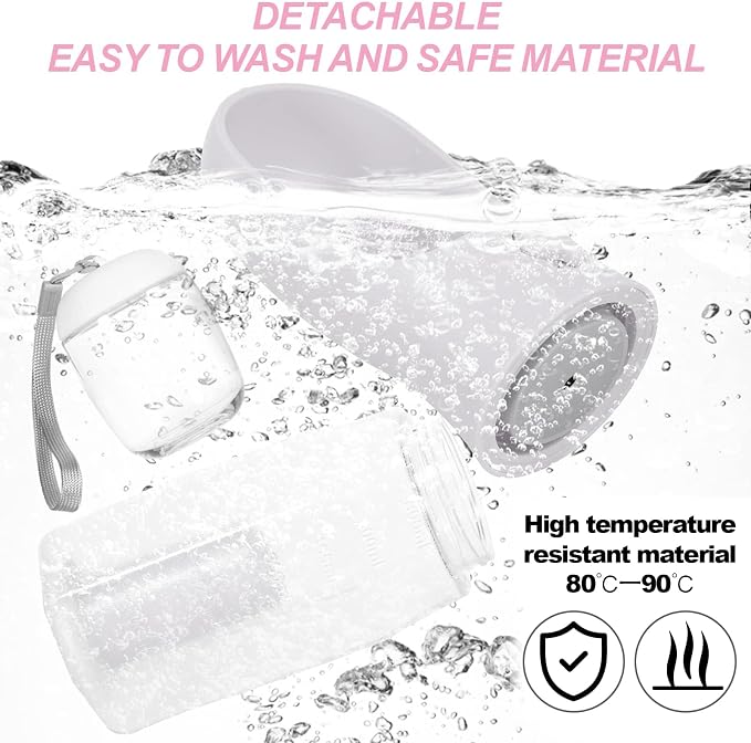 3-in-1 Portable Dog Water Bottle Dispenser,Crate with Food Container, Replaceable Waste Bags,Dog Stuff Accessories Items, Puppy Essentials Necessities,for Walking&Hiking (20oz-White)