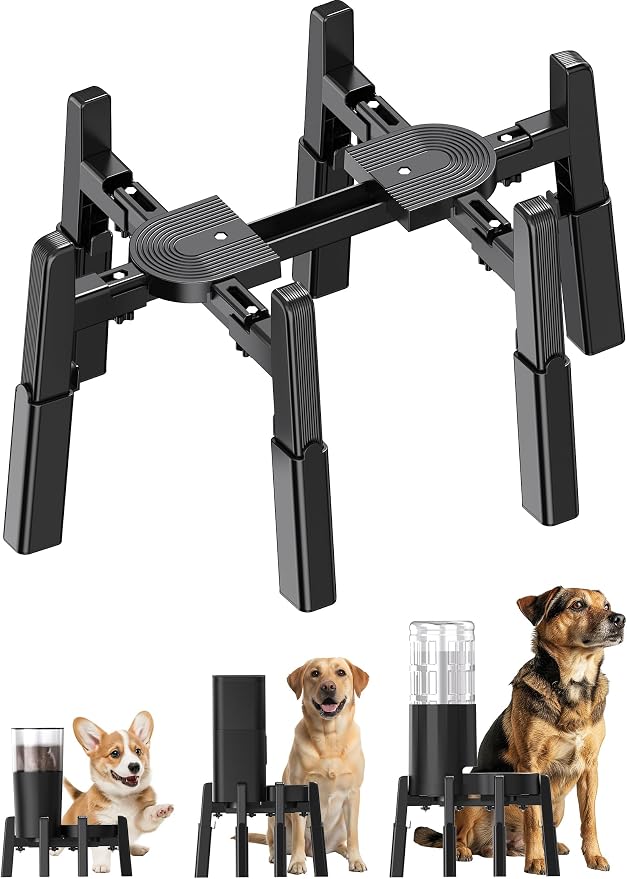 Dog Water Dispenser Stand Extra Large Holder [Stand Only] | Suitable for Pet Automatic Feeders, Size and Height Adjustable, Elevated Stand for Pet Feerders of Large Dogs