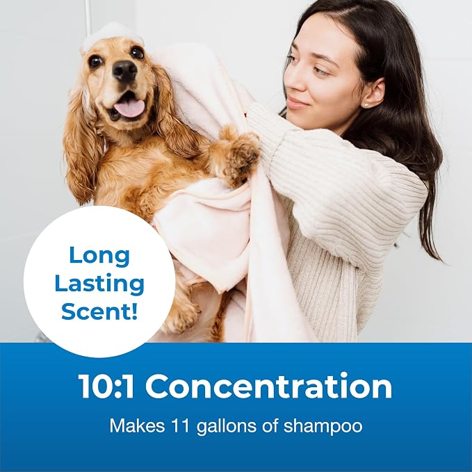 Pet-Ag Fresh ’n Clean Oatmeal ’n Baking Soda Shampoo - Tropical Fresh Scent (10:1 Concentrate) - 1 Gallon - Nurtures Dry, Itchy Skin with Vitamin E & Aloe - Strengthens & Repairs - Soap Free