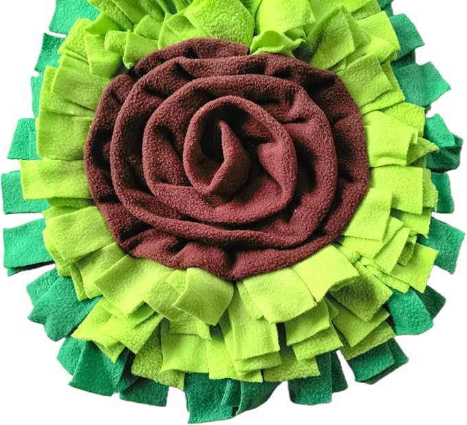Dog Snuffle Mat Fleece Foraging Fruit Design Mats Small Animals Interactive Feeding Toy Anti Slip Slow Feeder Pet Treat Dispenser for Dogs Rabbits Guinea Pigs (Avocado)