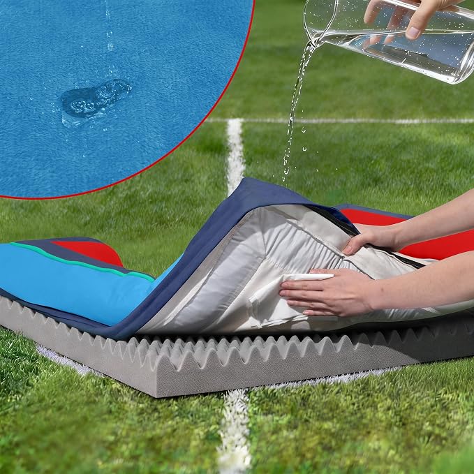 Comfort Expression Orthopedic Dog Bed for Extra Large Dogs with Bolster | Waterproof Dog Couch Bed with Washable Cover & Non-Slip Bottom, Supportive Egg Crate Foam XL Pet Bed, 42x30 Inch