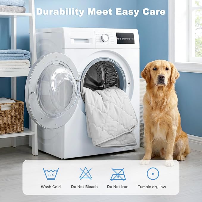 ZOMISIA Cooling Dog Mat Extra Large, Q-Max>0.5 XL Thin Breathable Cold Crate Pad for Pet, Portable Washable Kennel Bed for Summer Active Dog with Chill Soothing Fabric to Rapid Cooling, 41x27, Grey