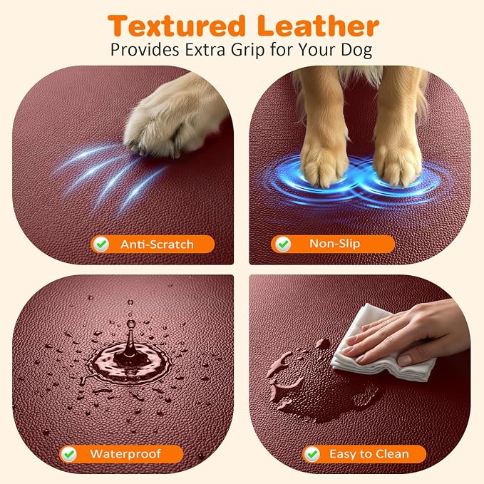 URPOWER Dog Car Seat Cover for Pets 100% Waterproof Seat Cover Hammock 600D Heavy Duty Scratch Proof Nonslip Durable Soft Back Seat Covers for Cars Trucks and SUVs