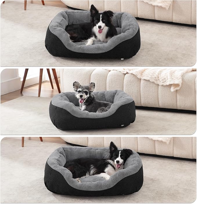 INVENHO XL Dog Beds Large Sized Dog, Washable Orthopedic Warming Soft Sleeping Durable with Anti-Slip Bottom