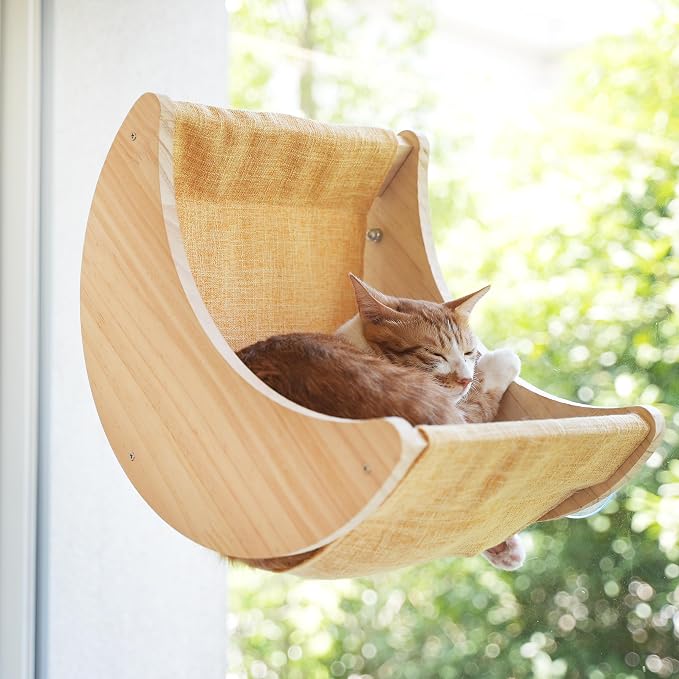 Cat Window Perch for Indoor Cats Suction Cups Mounted Window Bed Hammock