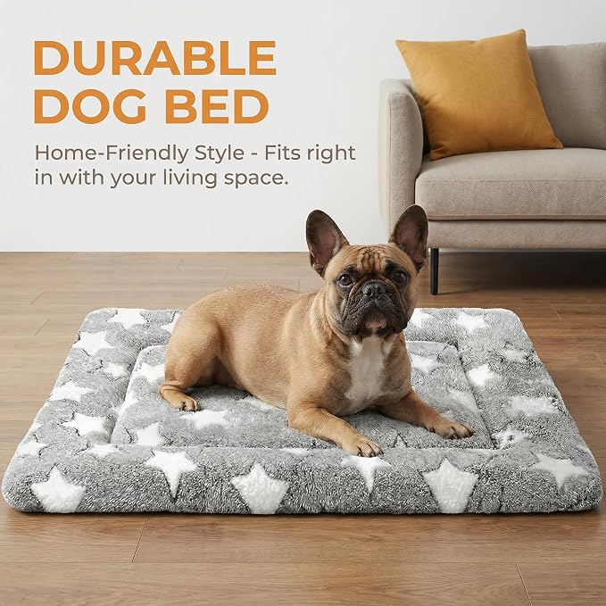 Dog Bed Mat - Reversible Dog Crate Bed Mats, Soft & Breathable Kennel Pad, Durable Crate Bed for Small Medium Large Dogs & Cats