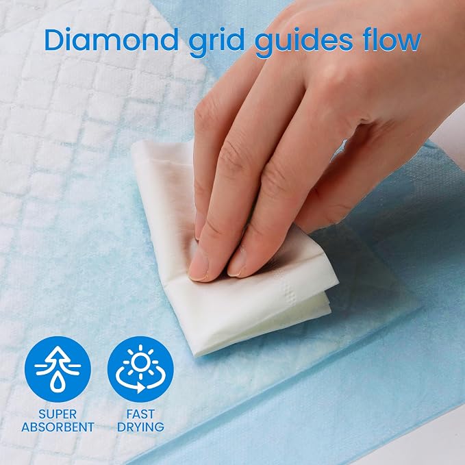 30” x 36” Disposable Underpads, 6 Layers Super Absorbent Leakproof Bed Pads for Adults and Pets Quick-Drying Incontinence Pads, Dog Pee Pads Extra Large - 10 Count